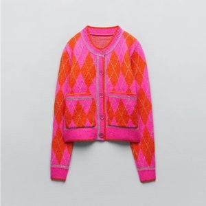 Zara Jacquard Cardigan